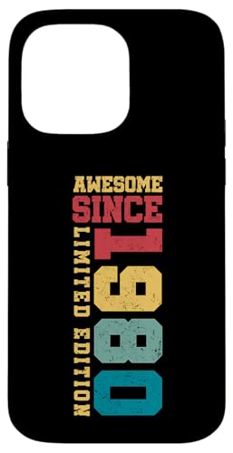 Fantastisch seit 1980, limitierte Auflage, Vintage-Stil, 45th Birthday Hülle für iPhone 14 Pro Max Fantastisch seit 1980, limitierte Auflage, Vintage-Stil, 45th Birthday Hülle für iPhone 14 Pro Max von Awesome Since Limited Edition Birthday Gifts by Mj