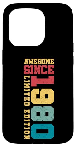 Fantastisch seit 1980, limitierte Auflage, Vintage-Stil, 45th Birthday Hülle für iPhone 15 Pro Fantastisch seit 1980, limitierte Auflage, Vintage-Stil, 45th Birthday Hülle für iPhone 15 Pro von Awesome Since Limited Edition Birthday Gifts by Mj