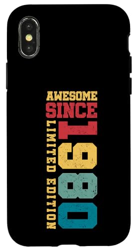 Fantastisch seit 1980, limitierte Auflage, Vintage-Stil, 45th Birthday Hülle für iPhone X/XS Fantastisch seit 1980, limitierte Auflage, Vintage-Stil, 45th Birthday Hülle für iPhone X/XS von Awesome Since Limited Edition Birthday Gifts by Mj