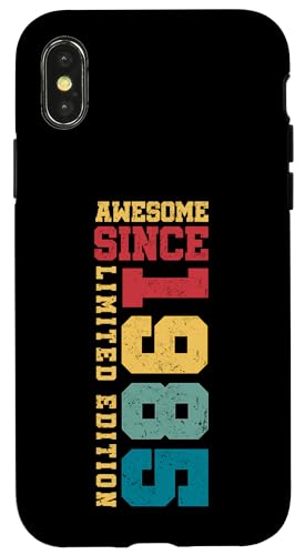 Fantastisch seit 1985, limitierte Auflage, Vintage-Stil, 40th Birthday Hülle für iPhone X/XS Fantastisch seit 1985, limitierte Auflage, Vintage-Stil, 40th Birthday Hülle für iPhone X/XS von Awesome Since Limited Edition Birthday Gifts by Mj