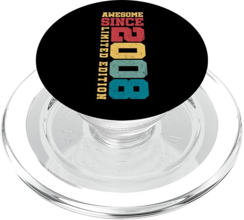 Fantastisch seit 2008, limitierte Auflage, Vintage-Stil, 17. Geburtstag PopSockets PopGrip für MagSafe Fantastisch seit 2008, limitierte Auflage, Vintage-Stil, 17. Geburtstag PopSockets PopGrip für MagSafe von Awesome Since Limited Edition Birthday Gifts by Mj