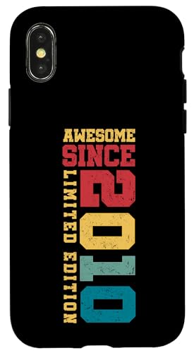 Fantastisch seit 2010, limitierte Auflage, Vintage-Stil, 15. Geburtstag Hülle für iPhone X/XS Fantastisch seit 2010, limitierte Auflage, Vintage-Stil, 15. Geburtstag Hülle für iPhone X/XS von Awesome Since Limited Edition Birthday Gifts by Mj