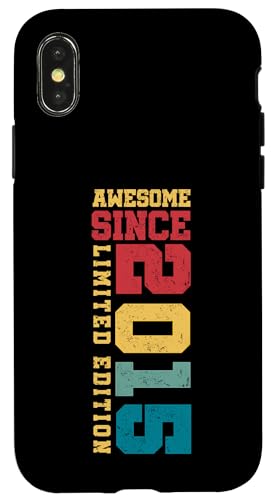 Fantastisch seit 2015, limitierte Auflage, Vintage-Look, 10. Geburtstag Hülle für iPhone X/XS Fantastisch seit 2015, limitierte Auflage, Vintage-Look, 10. Geburtstag Hülle für iPhone X/XS von Awesome Since Limited Edition Birthday Gifts by Mj