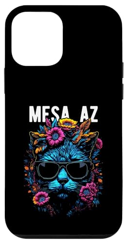 Mesa AZ USA Katze trägt Sonnenbrille und Blumen Design Hülle für iPhone 12 mini Mesa AZ USA Katze trägt Sonnenbrille und Blumen Design Hülle für iPhone 12 mini von Awesome Town of Mesa AZ USA Souvenirs Designs