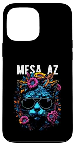 Mesa AZ USA Katze trägt Sonnenbrille und Blumen Design Hülle für iPhone 13 Pro Max Mesa AZ USA Katze trägt Sonnenbrille und Blumen Design Hülle für iPhone 13 Pro Max von Awesome Town of Mesa AZ USA Souvenirs Designs