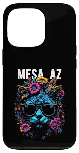 Mesa AZ USA Katze trägt Sonnenbrille und Blumen Design Hülle für iPhone 13 Pro Mesa AZ USA Katze trägt Sonnenbrille und Blumen Design Hülle für iPhone 13 Pro von Awesome Town of Mesa AZ USA Souvenirs Designs