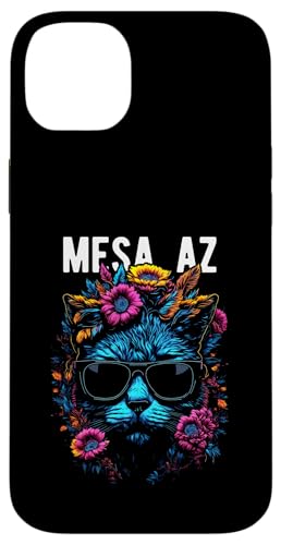 Mesa AZ USA Katze trägt Sonnenbrille und Blumen Design Hülle für iPhone 14 Plus Mesa AZ USA Katze trägt Sonnenbrille und Blumen Design Hülle für iPhone 14 Plus von Awesome Town of Mesa AZ USA Souvenirs Designs