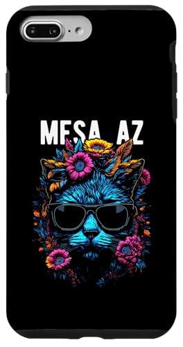 Mesa AZ USA Katze trägt Sonnenbrille und Blumen Design Hülle für iPhone 7 Plus/8 Plus Mesa AZ USA Katze trägt Sonnenbrille und Blumen Design Hülle für iPhone 7 Plus/8 Plus von Awesome Town of Mesa AZ USA Souvenirs Designs