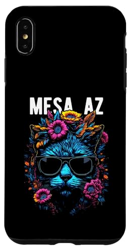 Mesa AZ USA Katze trägt Sonnenbrille und Blumen Design Hülle für iPhone XS Max Mesa AZ USA Katze trägt Sonnenbrille und Blumen Design Hülle für iPhone XS Max von Awesome Town of Mesa AZ USA Souvenirs Designs