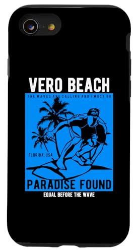 Vero Beach Florida Design-Souvenir im Retro-Stil Hülle für iPhone SE (2020) / 7 / 8 von Awesome Vero Beach Florida Souvenirs and Designs