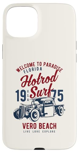 Vero Beach Florida Hotrod Surf-Design im Retro-Stil Hülle für iPhone 15 Plus Vero Beach Florida Hotrod Surf-Design im Retro-Stil Hülle für iPhone 15 Plus von Awesome Vero Beach Florida Souvenirs and Designs