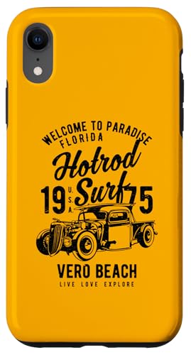 Vero Beach Florida Hotrod Surf-Design im Retro-Stil Hülle für iPhone XR Vero Beach Florida Hotrod Surf-Design im Retro-Stil Hülle für iPhone XR von Awesome Vero Beach Florida Souvenirs and Designs
