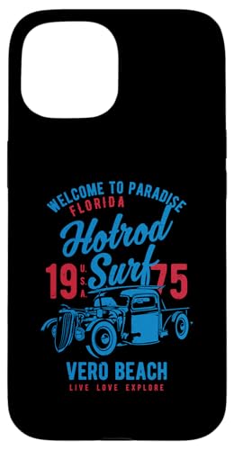 Vero Beach Florida Retro-Hotrod Surf-Design im Used-Look Hülle für iPhone 15 Vero Beach Florida Retro-Hotrod Surf-Design im Used-Look Hülle für iPhone 15 von Awesome Vero Beach Florida Souvenirs and Designs