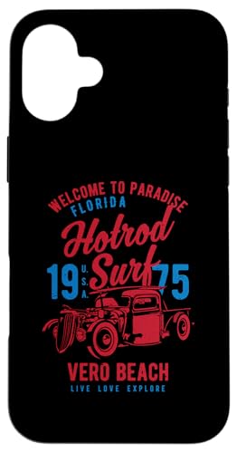 Vero Beach Florida Retro-Hotrod Surf-Design im Used-Look Hülle für iPhone 16 Plus Vero Beach Florida Retro-Hotrod Surf-Design im Used-Look Hülle für iPhone 16 Plus von Awesome Vero Beach Florida Souvenirs and Designs