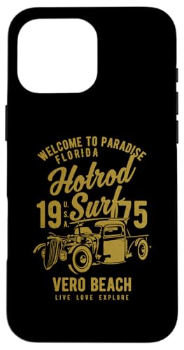 Vero Beach Florida Retro-Hotrod Surf-Design im Used-Look Hülle für iPhone 16 Pro Max Vero Beach Florida Retro-Hotrod Surf-Design im Used-Look Hülle für iPhone 16 Pro Max von Awesome Vero Beach Florida Souvenirs and Designs