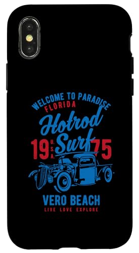Vero Beach Florida Retro-Hotrod Surf-Design im Used-Look Hülle für iPhone X/XS Vero Beach Florida Retro-Hotrod Surf-Design im Used-Look Hülle für iPhone X/XS von Awesome Vero Beach Florida Souvenirs and Designs