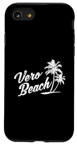 Vero Beach Florida Souvenir im Vintage-Stil, Retro-Design, Used-Design Hülle für iPhone SE (2020) / 7 / 8 von Awesome Vero Beach Florida Souvenirs and Designs