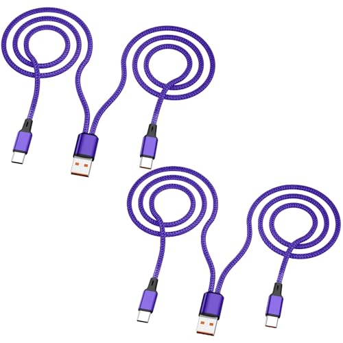 Multi USB C Kabel 1.2M 2Pack,2 in 1 Mehrfach Typ C Ladekabel, 3A Dual Splitter USB C Ladegerät, Nylon Kabel,USB A zu Doppel USB C Port,Kompatibel mit iPhone 16/15, Samsung S24, Google,Android,Lila Multi USB C Kabel 1.2M 2Pack,2 in 1 Mehrfach Typ C Ladekabel, 3A Dual Splitter USB C Ladegerät, Nylon Kabel,USB A zu Doppel USB C Port,Kompatibel mit iPhone 16/15, Samsung S24, Google,Android,Lila von Awnuwuy