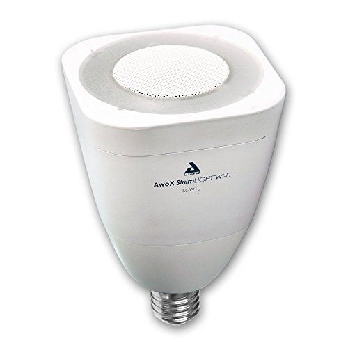 AwoX SL-W10 StriimLIGHT E27 LED-Energiesparlampe mit WiFi Lautsprecher weiß von AwoX