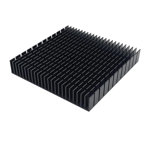 Awxlumv 120 mm großer Kühlkörper aus Aluminium, 120 x 120 x 20 mm, quadratischer Kühler für Router-Kühlbasis und Netzteil, IC-Grafikkartenspeicher, Kühlkörper, 120 x 120 x 20 mm von Awxlumv