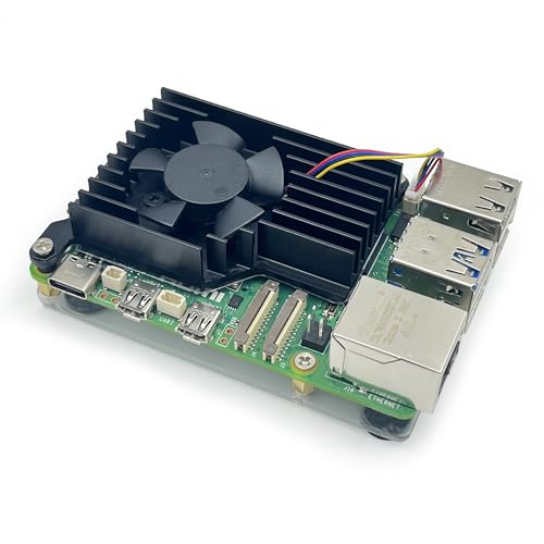 Awxlumv Kühler für Raspberry Pi 5, Armor Lite V5 Kühler für Raspberry Pi 5, Aluminium-Kühlkörper und Lüfter für Raspberry Pi 5, 4 GB/8 GB von Awxlumv
