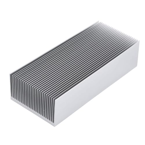 Awxlumv Kühlkörper für IC-Modul, Computer, LED-Verstärker, Transistor, Halbleitergeräte, 69 mm x 36 mm Silber Silber 150mm*69mm*36mm von Awxlumv