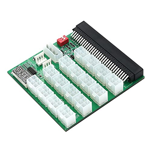 16 x 6-poliger Grafikkarten-Netzwandler, Mining-Netzteil, 12 V GPU-Platine für Mining-Netzteil-Adapter von Awydky