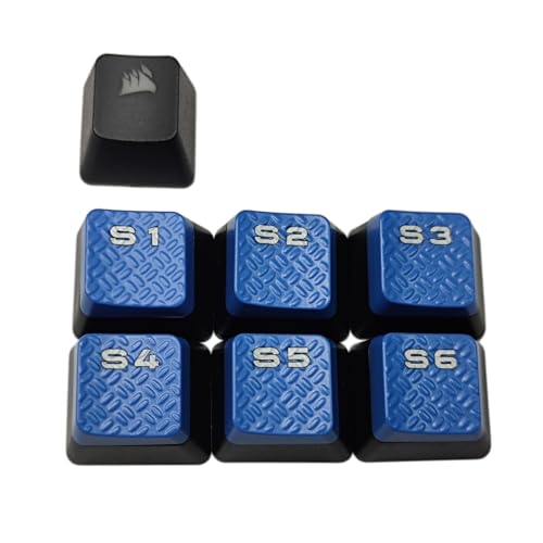 Awydky 6Key S1S2S3S4S5S6 Makro Tastenkappen DIY Tastenkappe Für K95-Tastatur Besten Für Makro Tastenkappe von Awydky