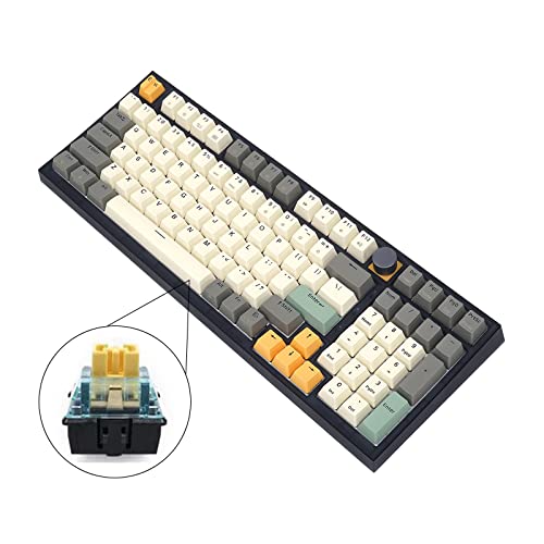 Awydky GK980 Tragbare mechanische Tastatur mit Hintergrundbeleuchtung, Typ C, Gateron, optischer Schalter für PC/Gk980 mechanische Tastatur von Awydky