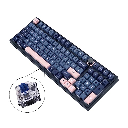 Awydky GK980 Tragbare mechanische Tastatur mit Hintergrundbeleuchtung, Typ C, Gateron, optischer Schalter für PC/Gk980 mechanische Tastatur von Awydky