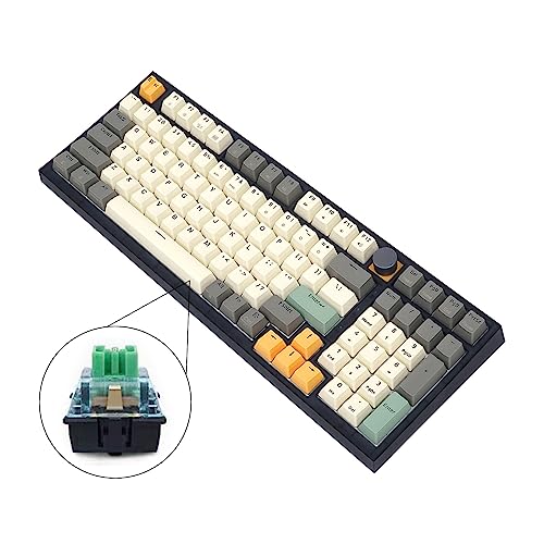 Awydky GK980 Tragbare mechanische Tastatur mit Hintergrundbeleuchtung, Typ C, Gateron, optischer Schalter für PC/Gk980 mechanische Tastatur von Awydky