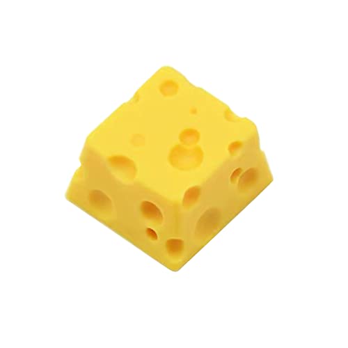 Cheese Keycap Niedliche Persönlichkeit Harz Mechanische Tastatur für Tastenkappe Chesse Cake Design Gelbe Tastenkappen Tastenkappe von Awydky