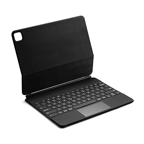 Tragbare magnetische Tastatur für Air4 10.9 / Pro11 Pro12.9, strapazierfähige PU-Lederhülle mit abnehmbarer Tastatur Pro12.9 Hülle von Awydky