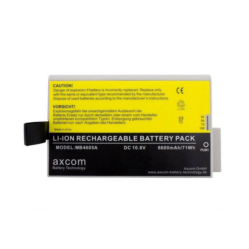 Li-Ion Akku für Philips IntelliVue MP20/30/40/50 - 10,8V 6,6Ah von Axcom