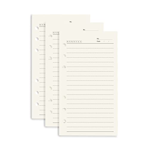 A6 liniertes Nachfüllpapier, 3 Stück, lose Blätter, 6-fach gelocht, Füllpapier, Nachfüllpapier, Planer, Bindereinsatz, 120 Blatt/240 Seiten, Binder-Notizbuch-Papier für A6 Reisetagebuch, Tagebuch, A6 liniertes Nachfüllpapier, 3 Stück, lose Blätter, 6-fach gelocht, Füllpapier, Nachfüllpapier, Planer, Bindereinsatz, 120 Blatt/240 Seiten, Binder-Notizbuch-Papier für A6 Reisetagebuch, Tagebuch, von AxeWoodz