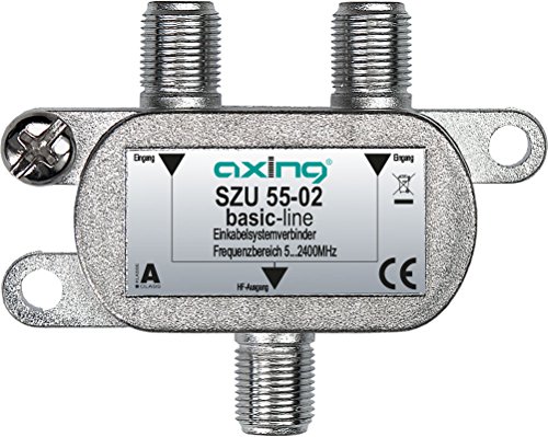 Axing SZU 55-02 Einkabel-System-Verbinder Combiner Zusammenschalter für 2 Einkabel und Multischalter-Unicable Metall Axing SZU 55-02 Einkabel-System-Verbinder Combiner Zusammenschalter für 2 Einkabel und Multischalter-Unicable Metall von Axing