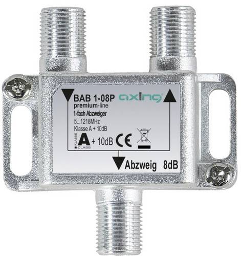 Axing BAB 1-08P Kabel-TV Abzweiger 1-fach 5 - 1218MHz Axing BAB 1-08P Kabel-TV Abzweiger 1-fach 5 - 1218MHz von Axing