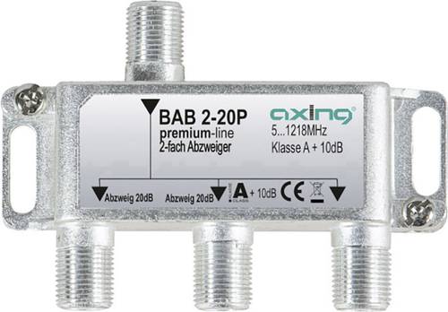 Axing BAB 2-20P Kabel-TV Abzweiger 2-fach 5 - 1218MHz von Axing