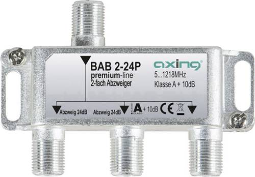 Axing BAB 2-24P Kabel-TV Abzweiger 2-fach 5 - 1218MHz von Axing
