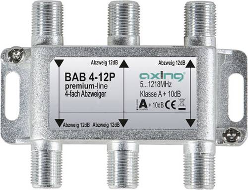 Axing BAB 4-12P Kabel-TV Abzweiger 4-fach 5 - 1218MHz von Axing