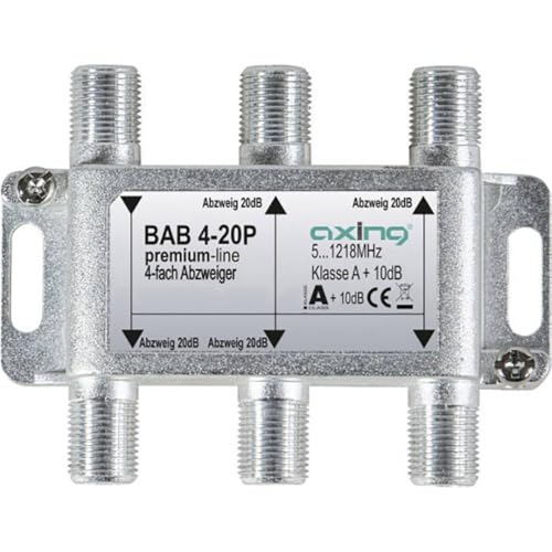 Axing BAB 4-20P Kabel-TV Abzweiger 4-Fach 5-1218 MHz Axing BAB 4-20P Kabel-TV Abzweiger 4-Fach 5-1218 MHz von Axing