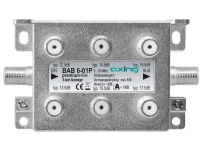 Axing BAB 6-01P, Kabelsplitter, 5 - 1218 MHz, Grau, A, F, 93 mm von Axing