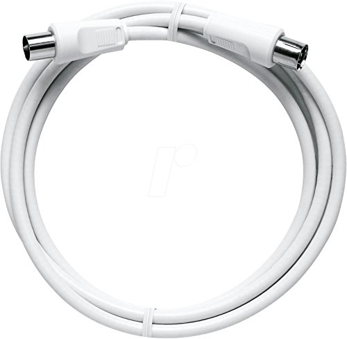 Axing BAK 250-80 BK-Anschlusskabel Class A Koaxialkabel mit IEC-Stecker und Buchse für Kabelfernsehen2,5 m weiß Axing BAK 250-80 BK-Anschlusskabel Class A Koaxialkabel mit IEC-Stecker und Buchse für Kabelfernsehen2,5 m weiß von Axing