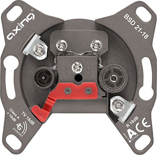 Axing BSD 21-18 Hyperbreitbandsteckdose Durchgangsdose mit 18 dB Anschlussdämpfung Axing BSD 21-18 Hyperbreitbandsteckdose Durchgangsdose mit 18 dB Anschlussdämpfung von Axing
