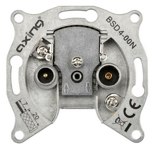 Axing BSD 4-00N BK Einzeldose 3,5dB RK 5-65MHz von Axing