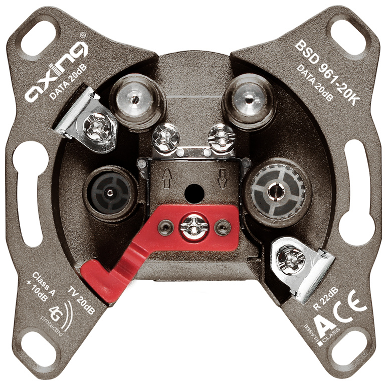 Axing BSD 961-20K 4Port Multimediadose von Axing
