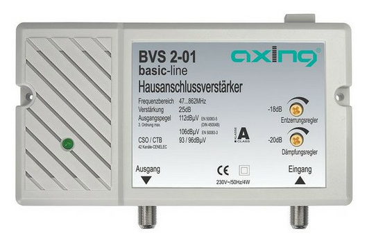 Axing BVS 2-01 HA Verstärker 25dB 862MHz von Axing