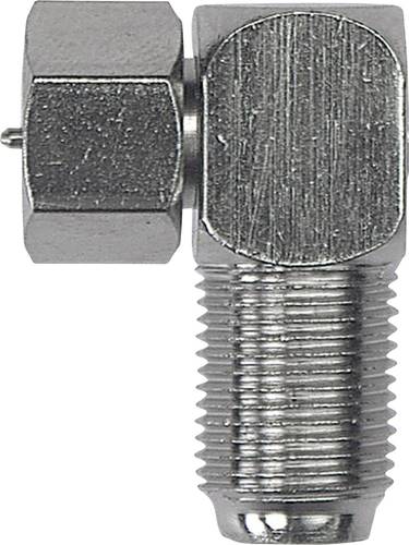 Axing CFA 6-02 F-Winkelstecker Mit Gummidichtung Anschlüsse: F-Stecker, F-Buchse von Axing