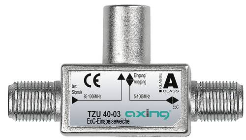 Axing Ethernet over Coax Einspeiseweiche von Axing