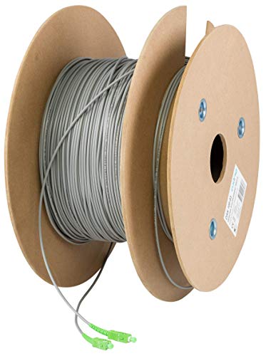 Axing OAK 100-03 Optisches Kabel 100 m Stahl-Armierung Glasfaser SC/APC Stecker von Axing
